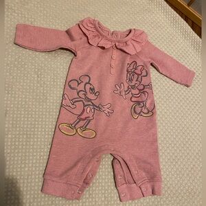 Disney Baby Girl Mickey and Minnie Romper